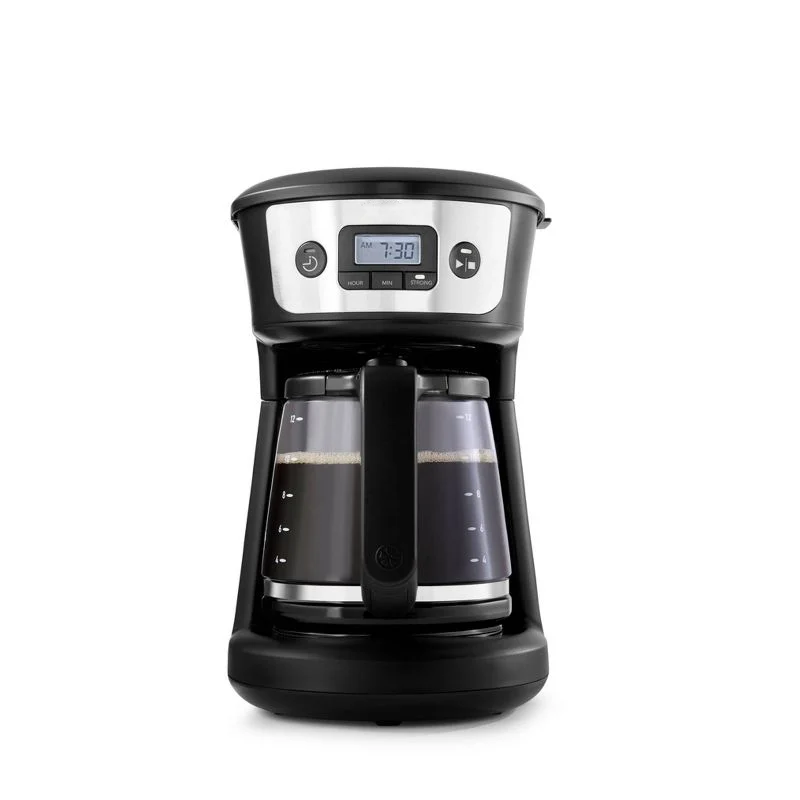 12-Cup Programmable Coffee Maker - Black/Stainless Steel