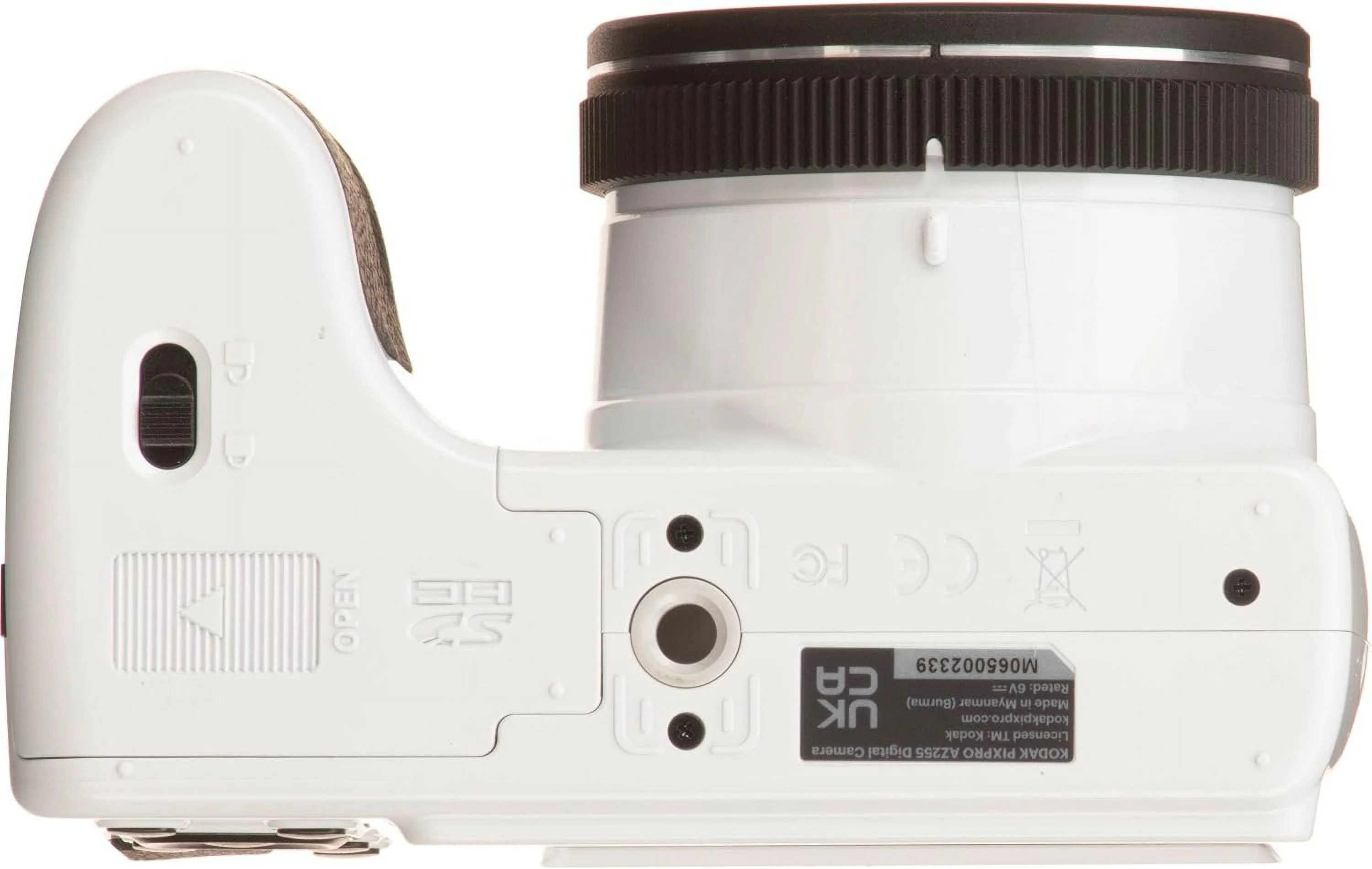 Kodak PIXPRO White AZ255 16MP Digital Camera 25X Optical Zoom 24mm Wide Angle Lens Optical Image Stabilization 1080P Full HD Video 3