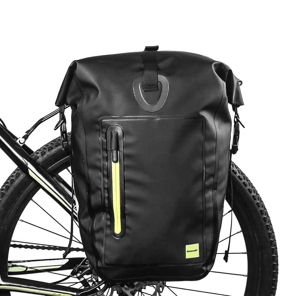 25L Waterproof Bike Bicycle Rear Rack Pannier Bag Cycling Rear Seat Bag Shoulder Bag