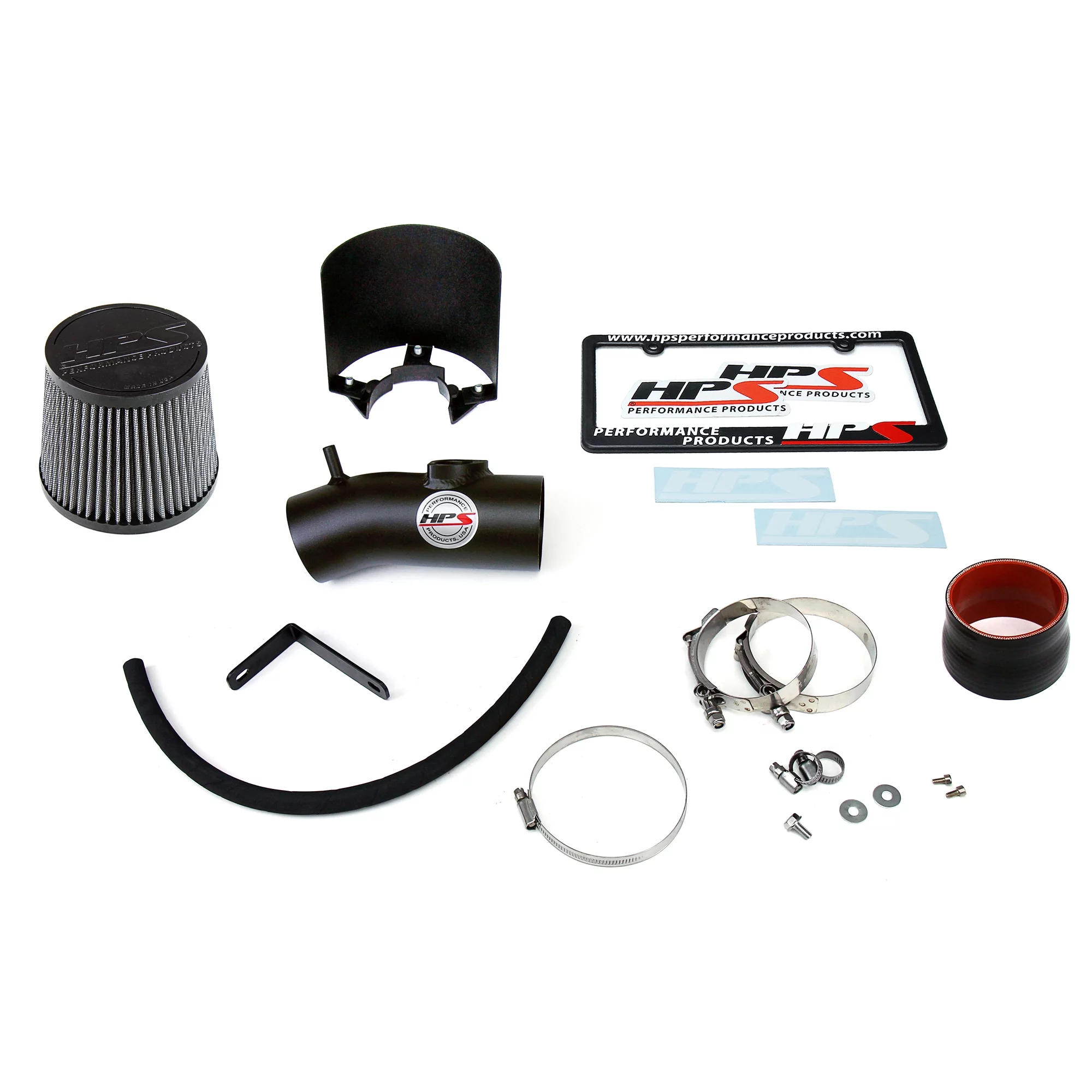 HPS Performance Black Shortram Air Intake for 14-17 Mazda Mazda6 2.5L Skyactiv