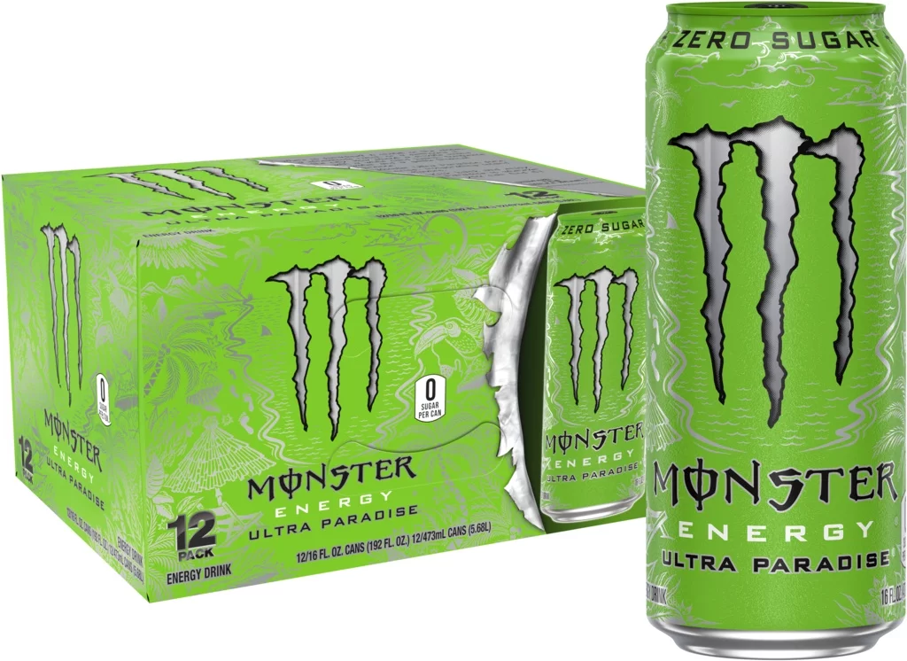 Monster Energy, Ultra Paradise, Sugar Free Energy Drink, 16 fl oz, 12pk