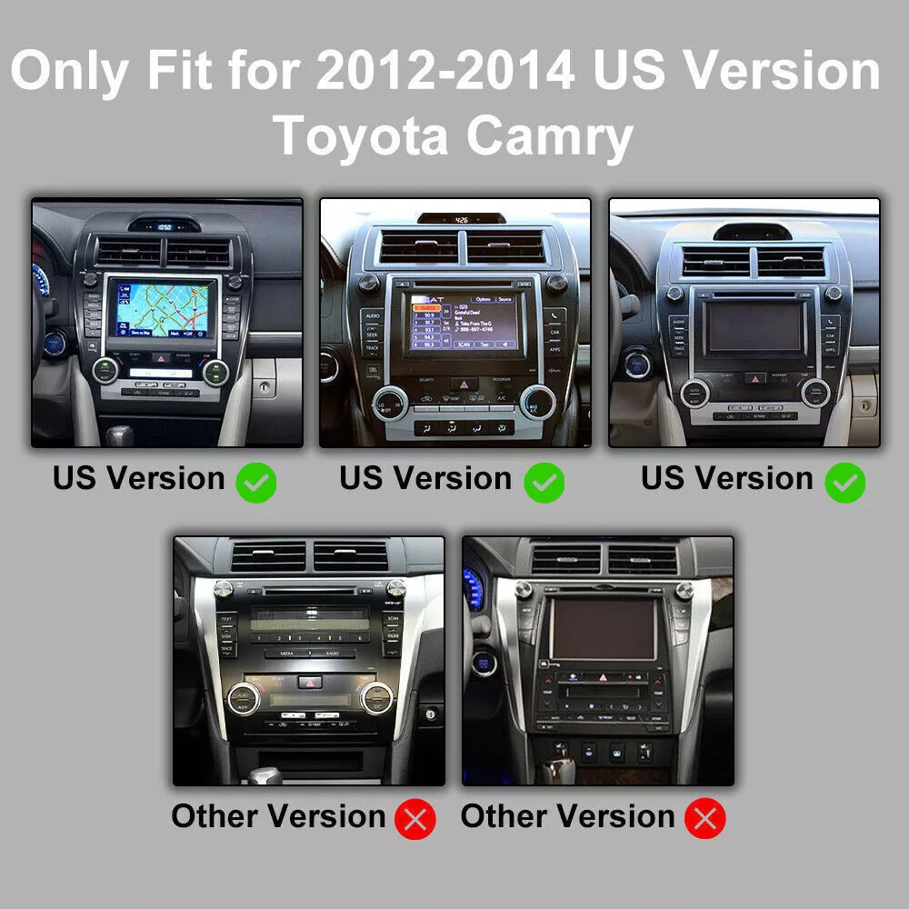 For 2012-2014 Toyota Camry Radio Car Carplay Android GPS Navigation 2+32GB