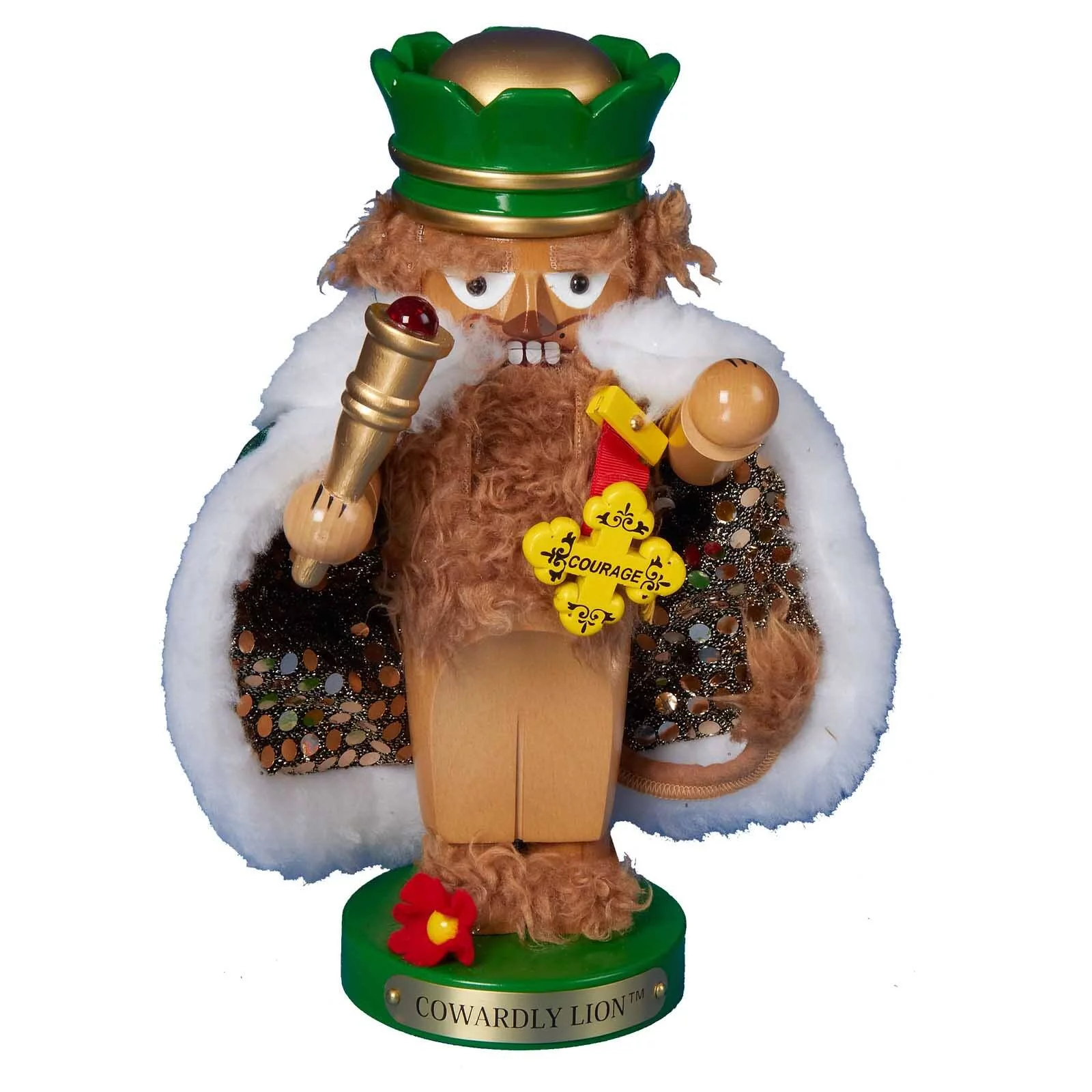 Kurt Adler (#ES1579) Wizard of Oz Steinbach Chubby Cowardly Lion Nutcracker, 11