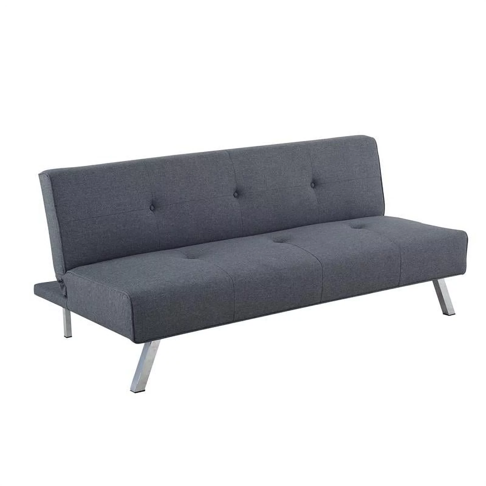 Serta Sloan Dream Lift Convertible Sofa in Charcoal Gray Fabric