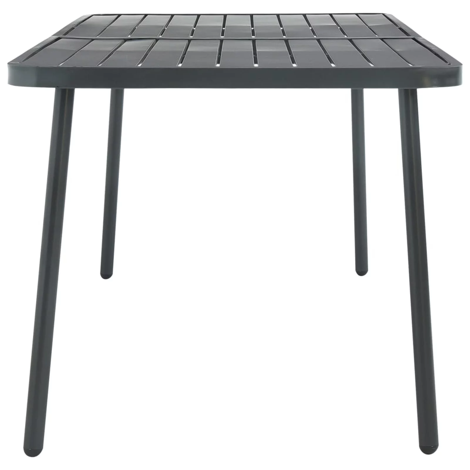 Carevas Patio Table Dark Gray 70.9