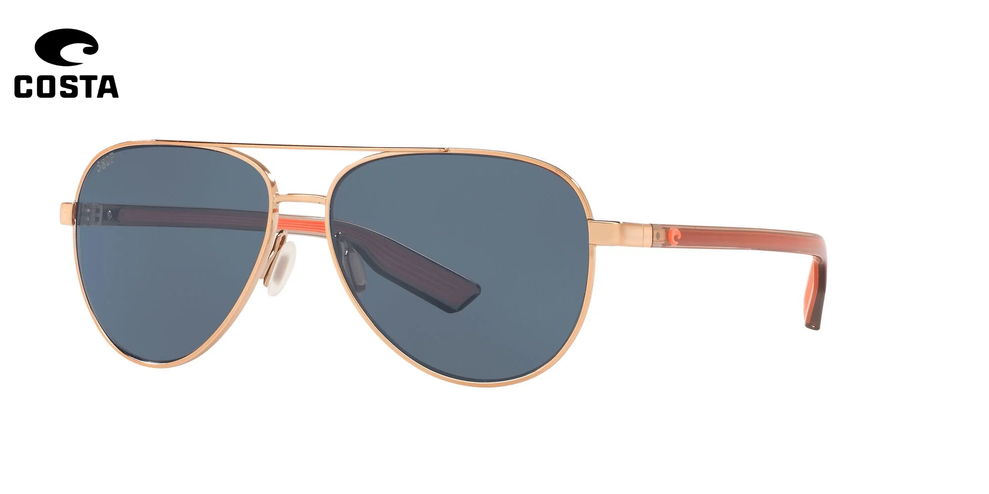 Sunglasses Costa Del Mar 06 S 4002 400202 Peli 287 Brushed Gold Green Mi