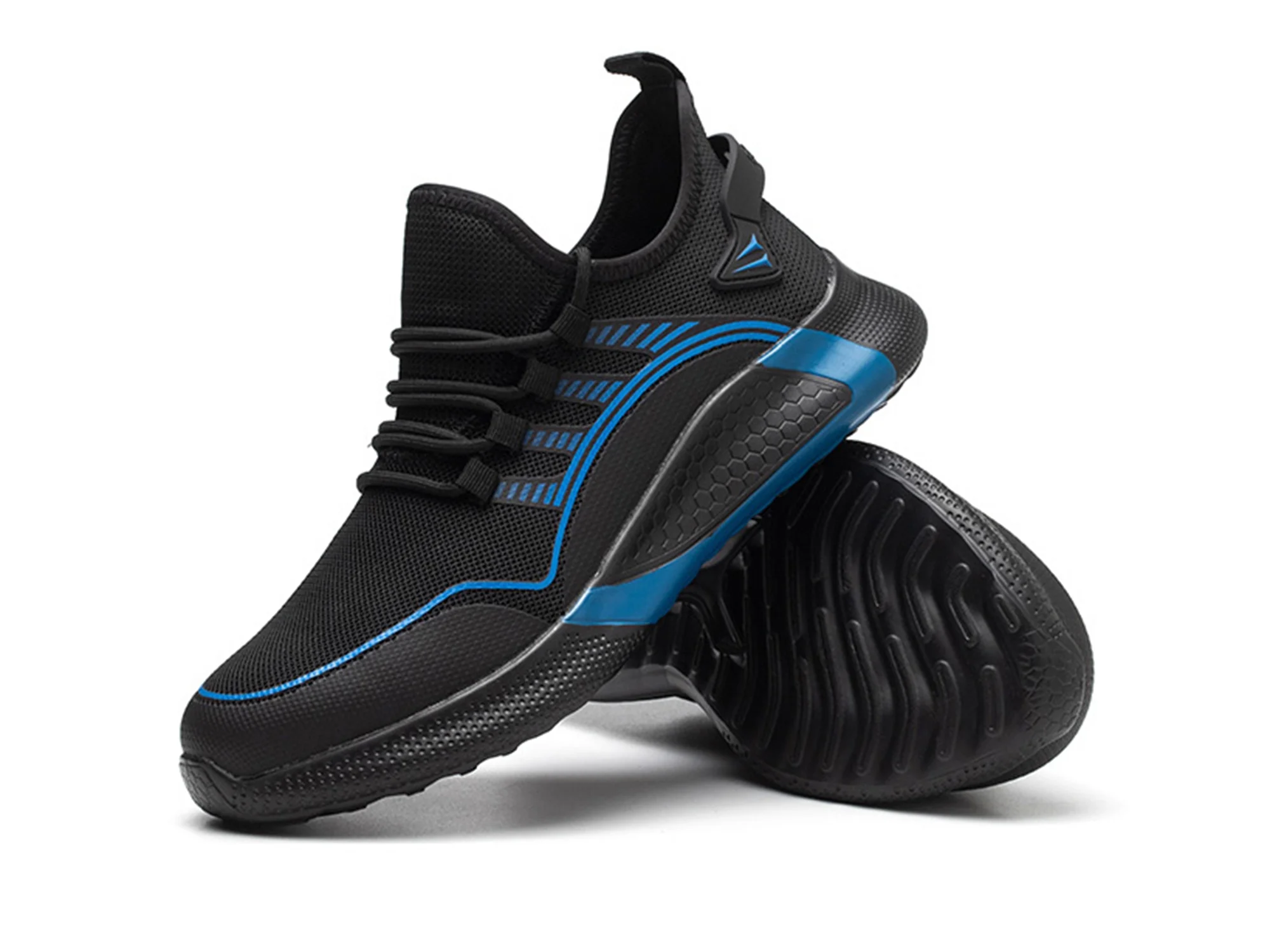 Tanleewa Steel Toe Work Shoes for Men Lightweight Non-Slip Industrial Shoe Size 5 Men/6 Women