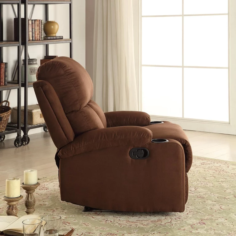 Rosia Recliner (Motion) in Chocolate Microfiber 59553