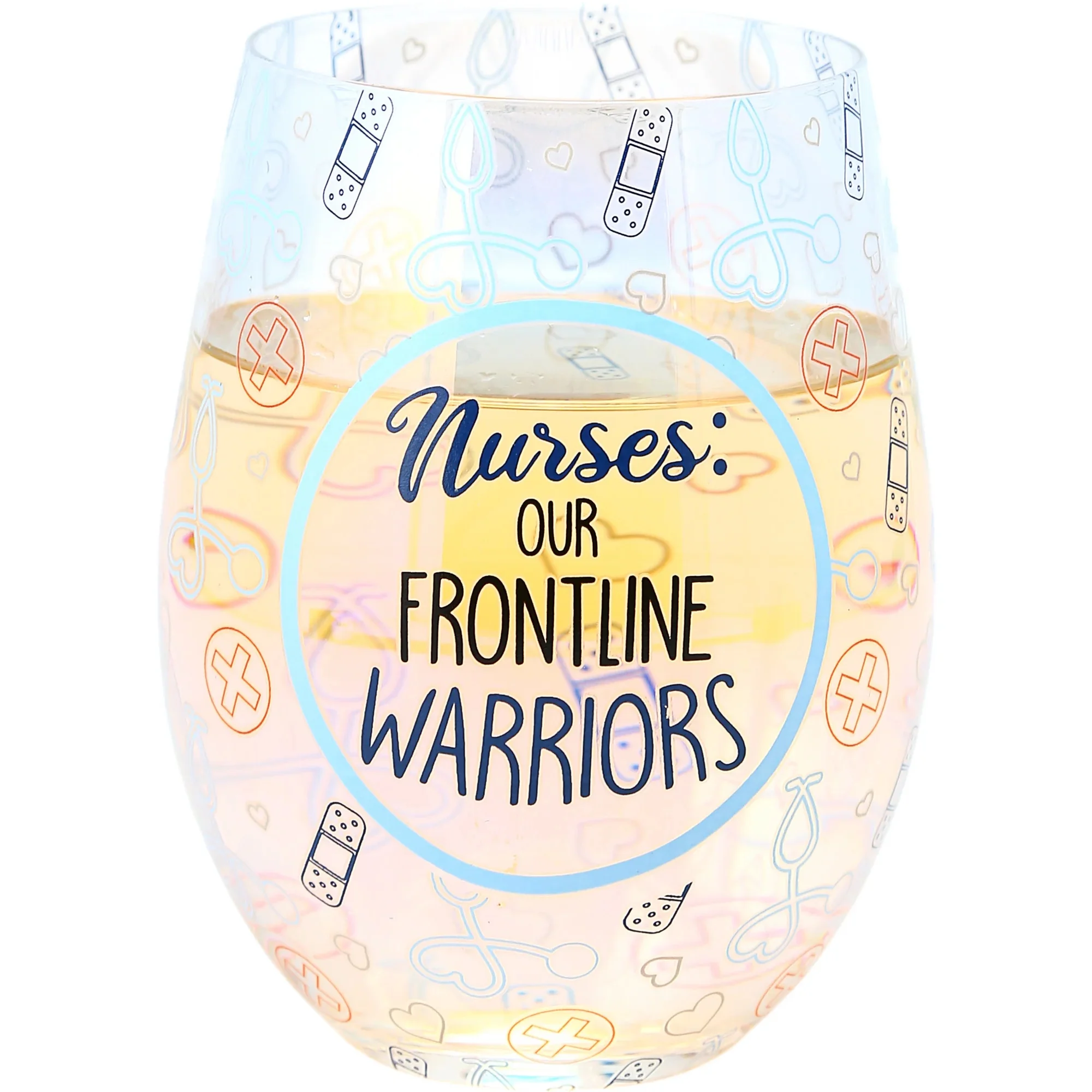Nurses - 18 oz Stemless Wine Glass