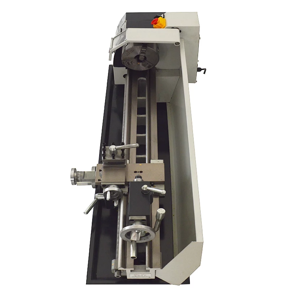 Mini Metal Bench Lathe Variable Speed Precision Inch Instrument Machine Threaded Version WM210V 1100W 8