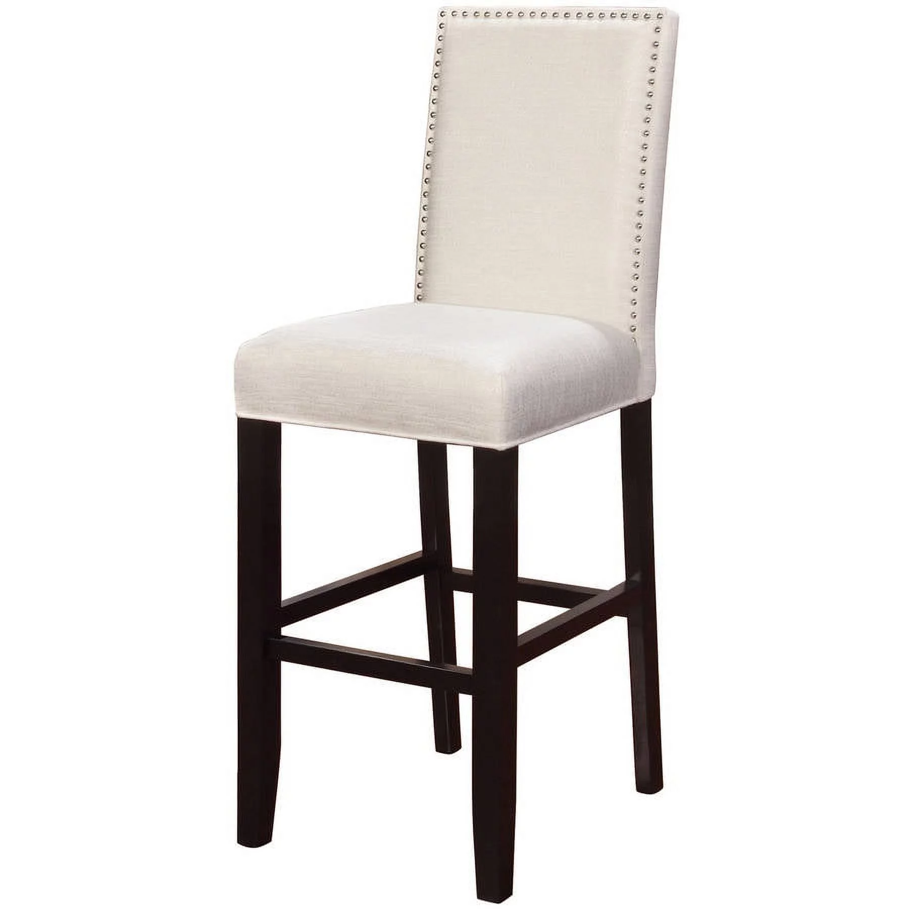Linon Stewart Full Back Wood Bar Stool, 30