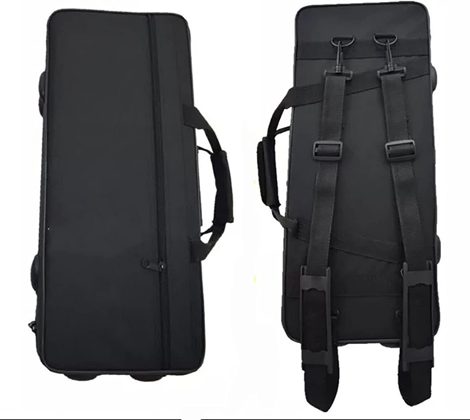 Bb Standard Trumpet Set for Beginner, Brass Student Trumpet Instrument with Hard Case, Cleaning Kit (B)