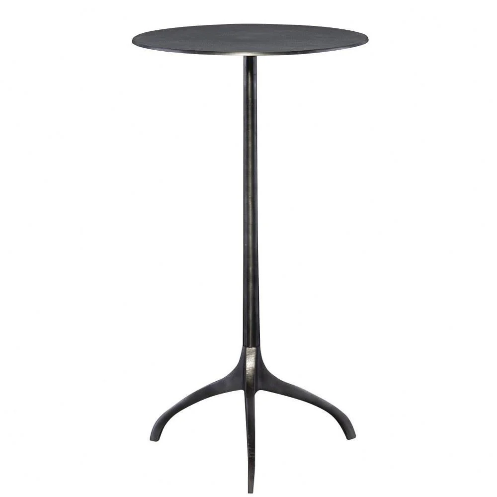 Industrial 25 inch Round Accent Table with Tripod Style Base Round Side Table Bailey Street Home 208-Bel-3383294