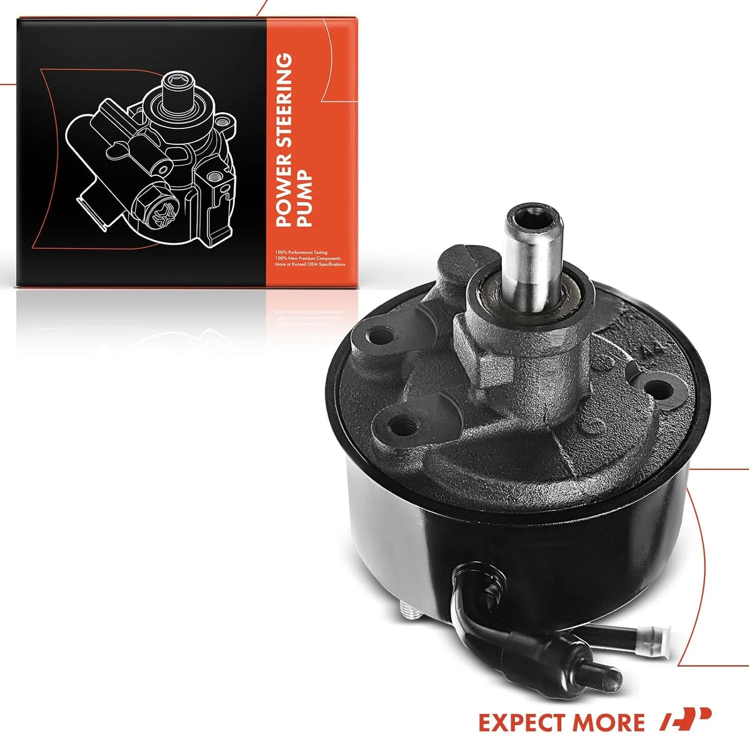 A-Premium Power Steering Pump with Reservoir Compatible with Town & Country Voyager Dodge Caravan Plymouth Grand Voyager 1996-2000