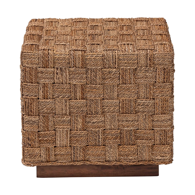 bali & pari Karina Bohemian Natural Seagrass End Table