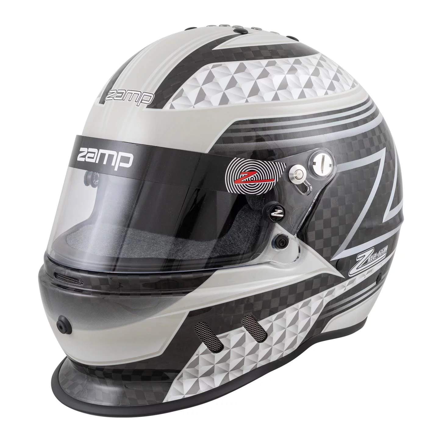 Zamp RZ-65D Carbon SA2020 Helmet, Black/Gray, Large