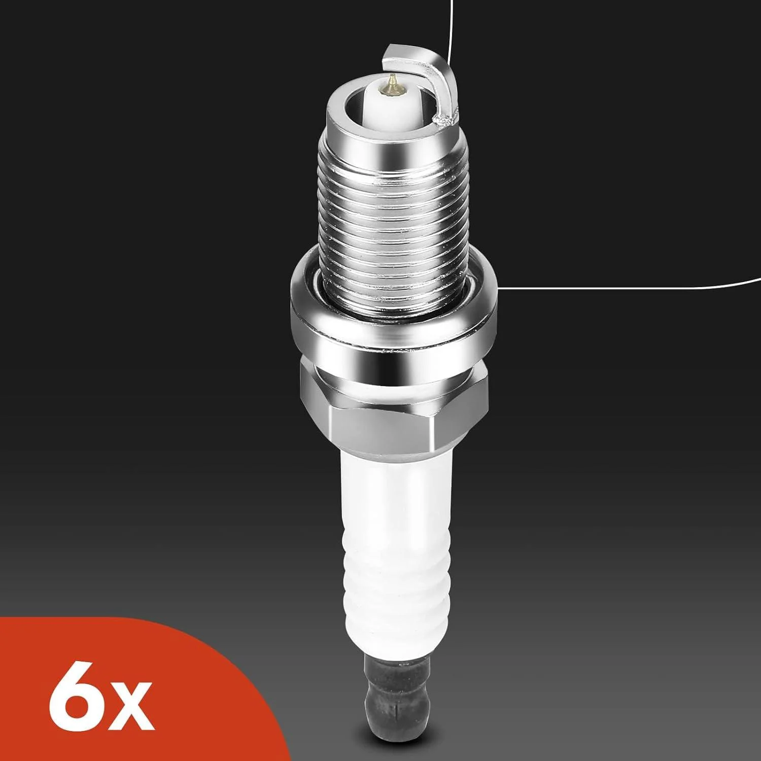 A-Premium Set of 6 Ignition Coil Pack and Iridium Spark Plugs Compatible with Honda Pilot Ridgeline 2006-2008 & Acura MDX 2003-2006 & Saturn Vue 2004-2007, V6 3.5L