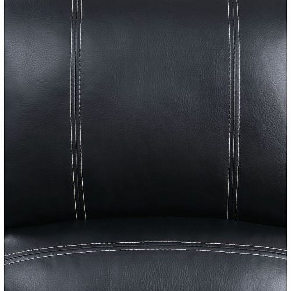 JHOOTUUO Zuriel Rocker Recliner (Motion) in Black PU 52287