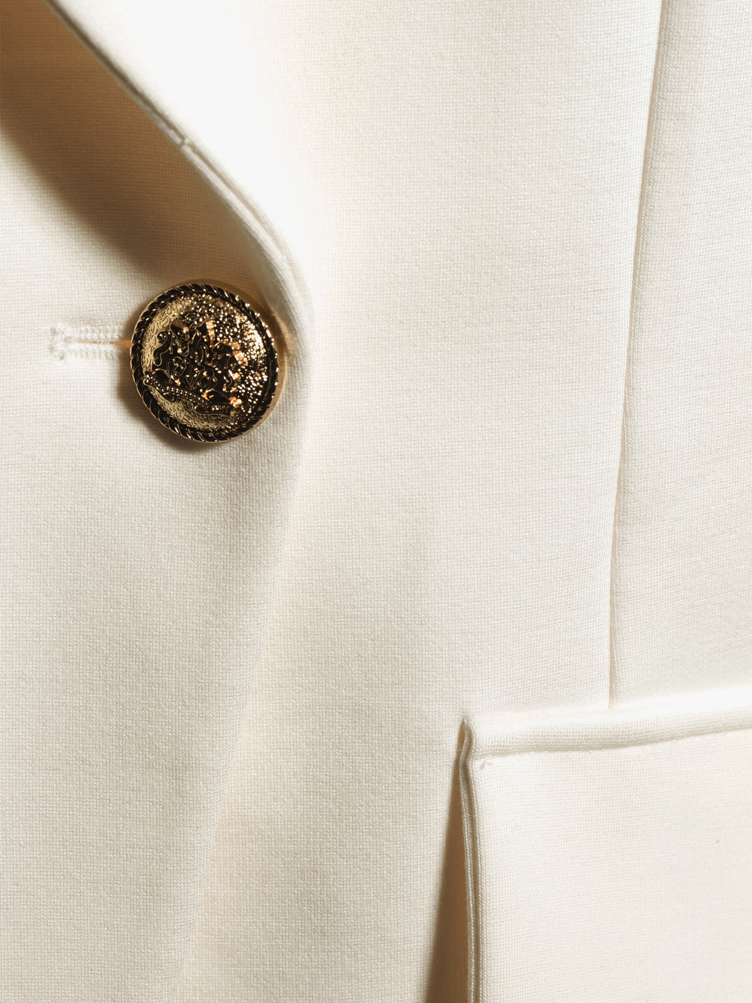 Attitude Unknown Women's Metallic Button Blazer