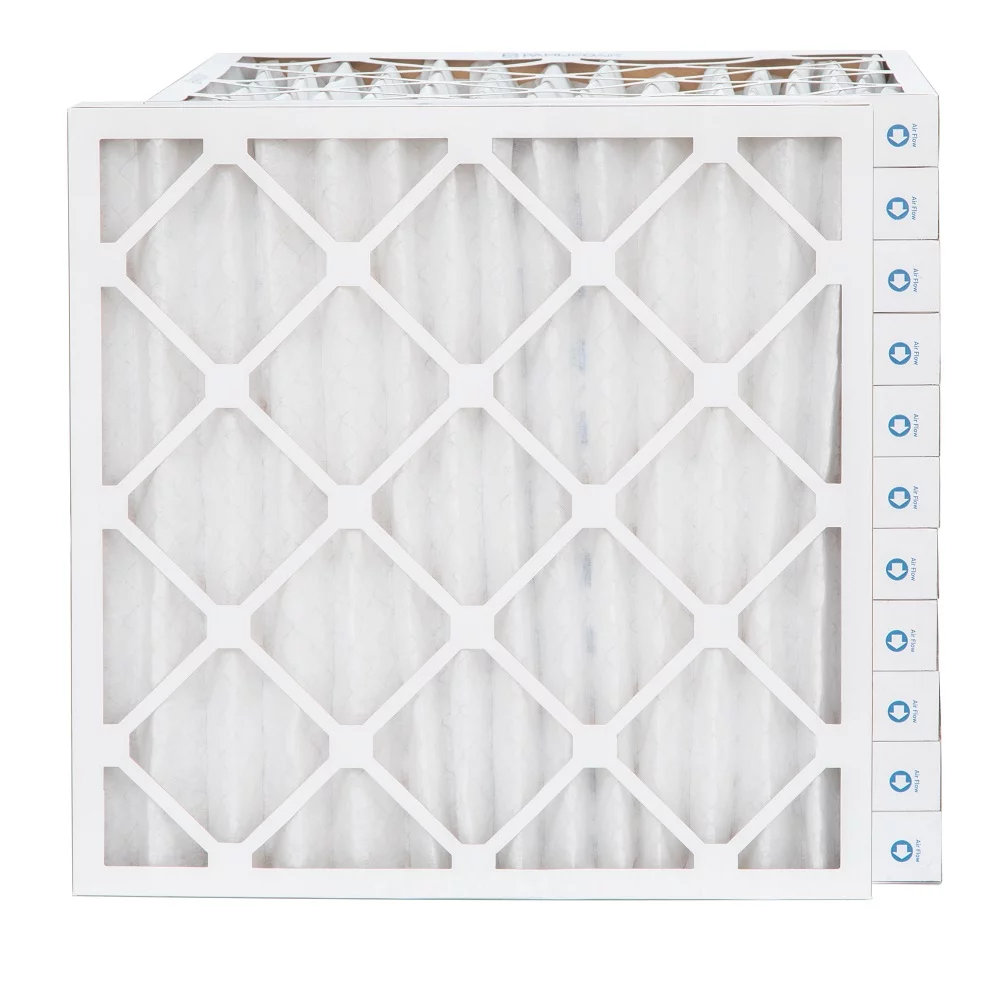 Pamlico Air 25x25x2 MERV 8 Pleated AC Furnace Air Filters. Case of 12. Actual Size: 24-1/2 x 24-1/2 x 1-3/4