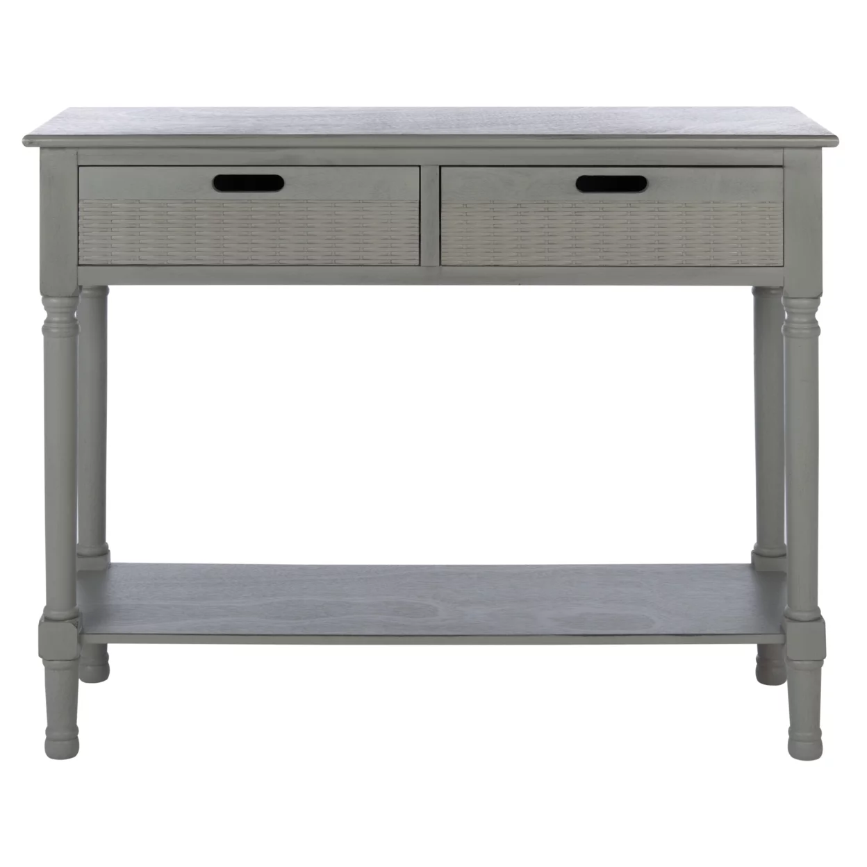 SAFAVIEH Landers 2-Drawer Console Table Distressed / Grey