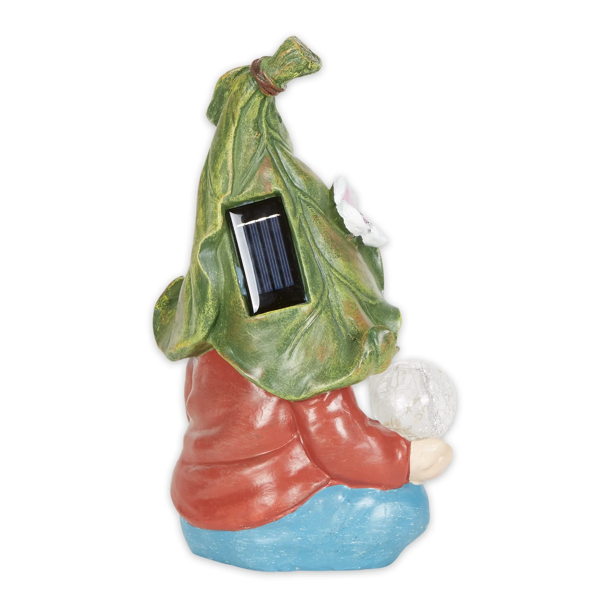 Accent Plus 4506505 Gnome Meditating Solar Statue, Multi Color