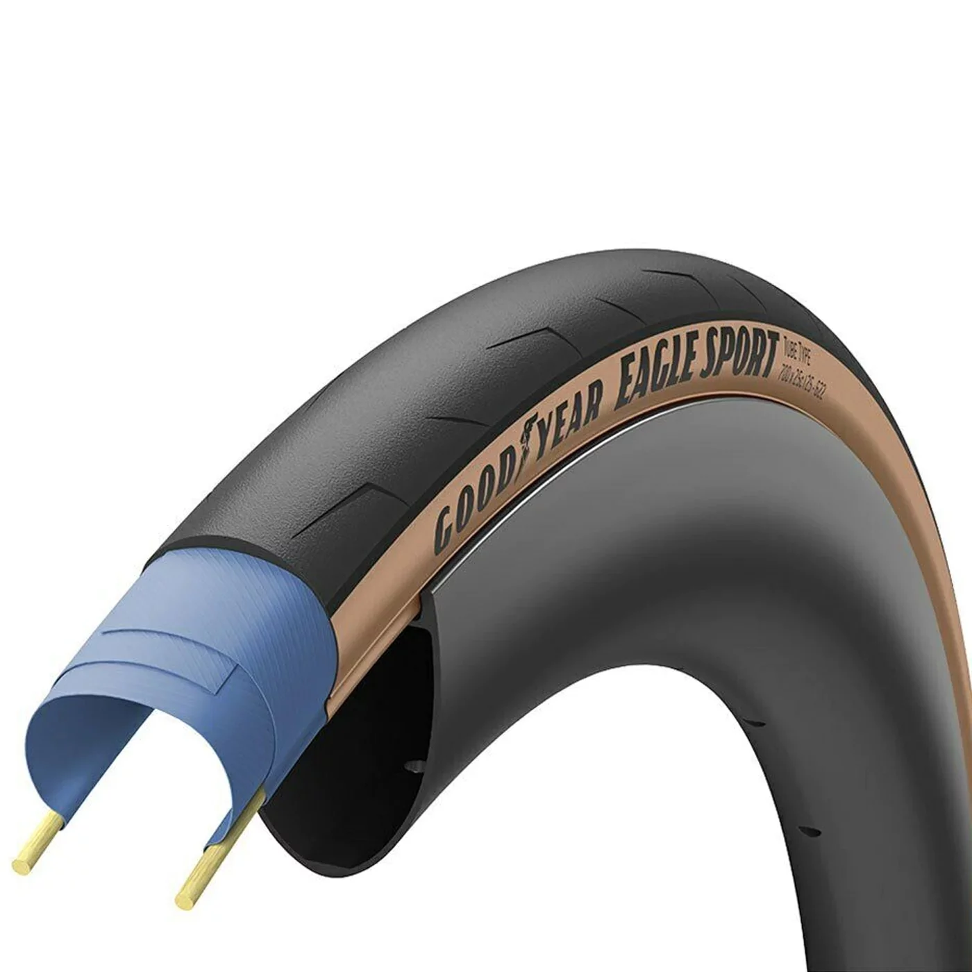 Goodyear Tires Eagle Sport 700 x 28 Black/YSK Fold DPC - GR.013.28.622.V002.R