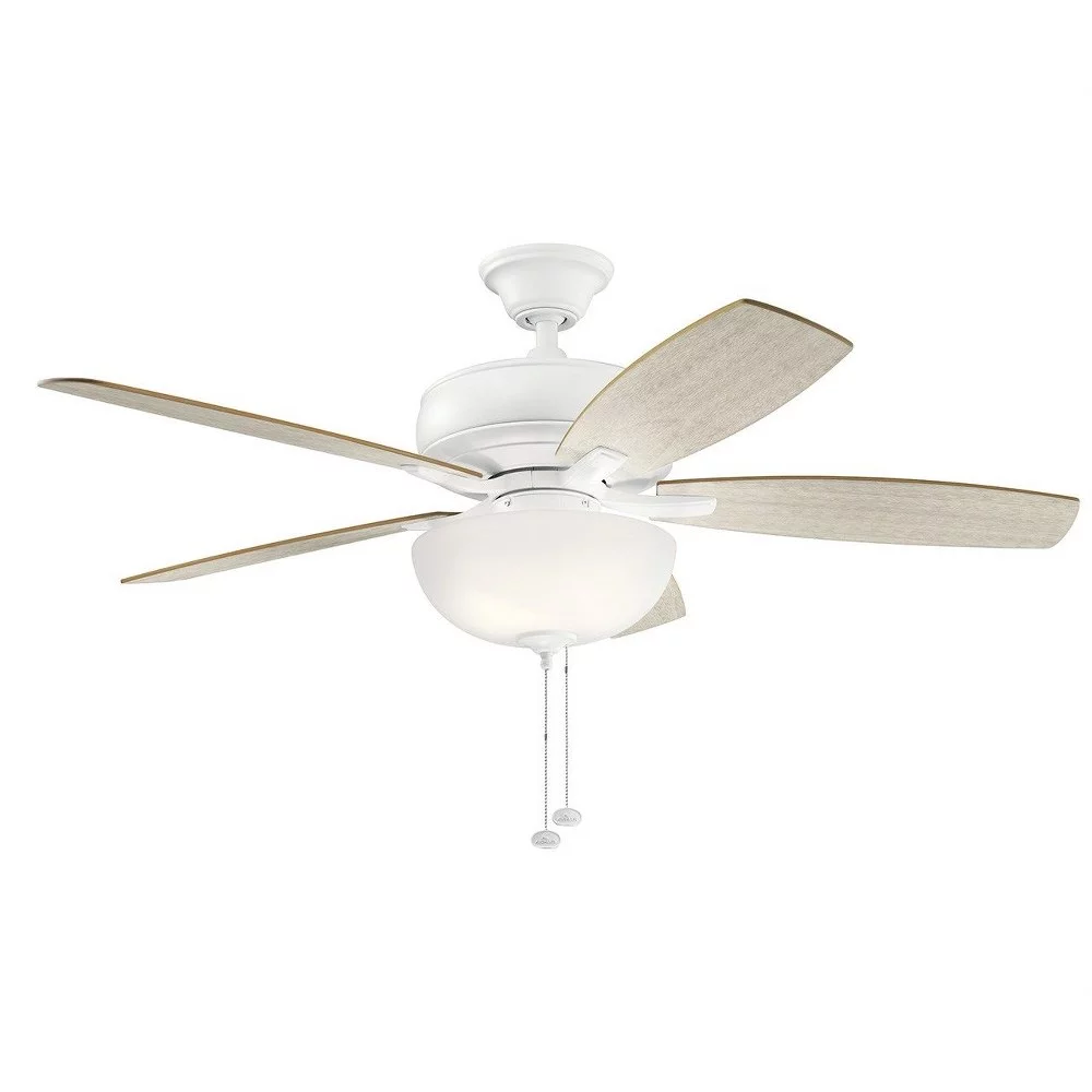 Ceiling Fan with Light Kit 20.75 inches Tall By 52 inches Wide-Brushed Nickel Finish Bailey Street Home 147-Bel-4187203