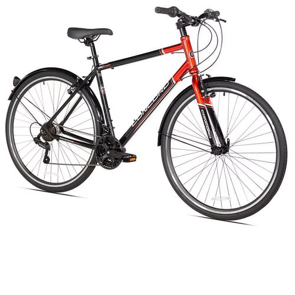 Concord 700c SC700 Hybrid Men's Bike, Black/Red