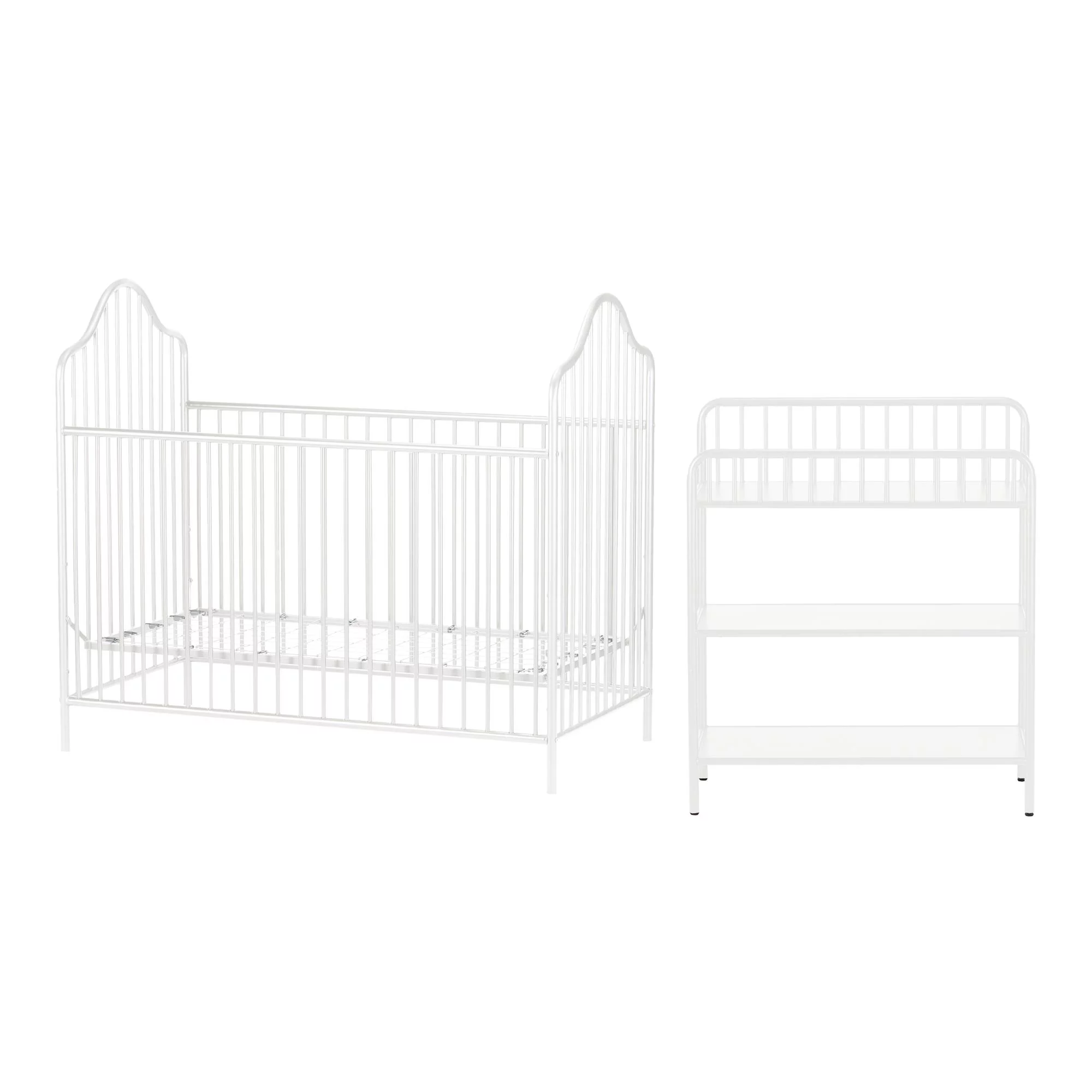 Little Seeds Rowan Valley Lanley Crib and Changing Table Set, White