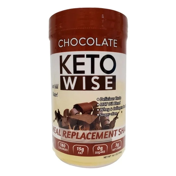 Keto Wise Meal Replacement Shake Chocolate -- 16.1 oz Pack of 4
