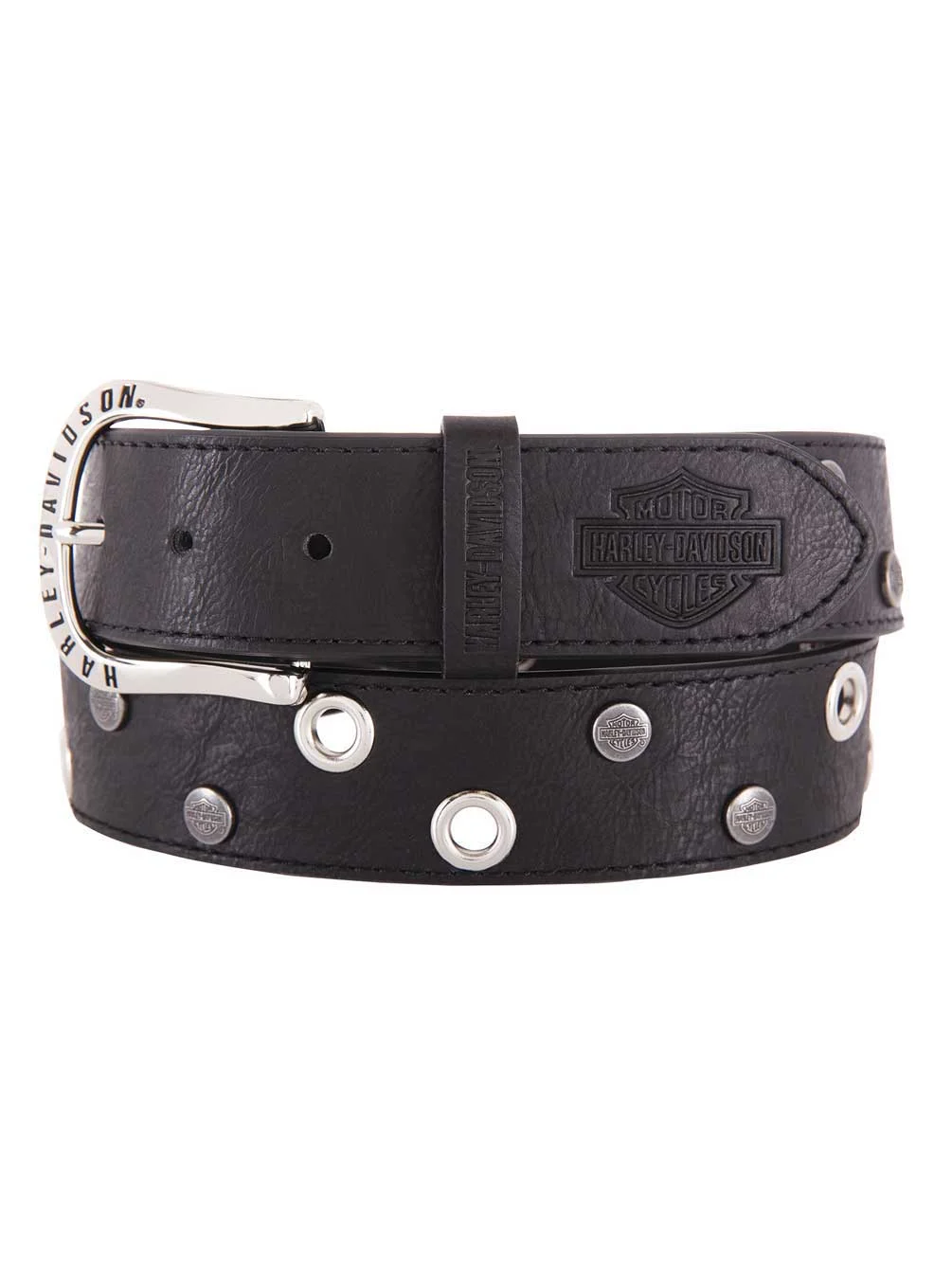 Harley-Davidson Women's Eclipse Genuine Leather Belt, Black HDWBT11656 (M), Harley Davidson