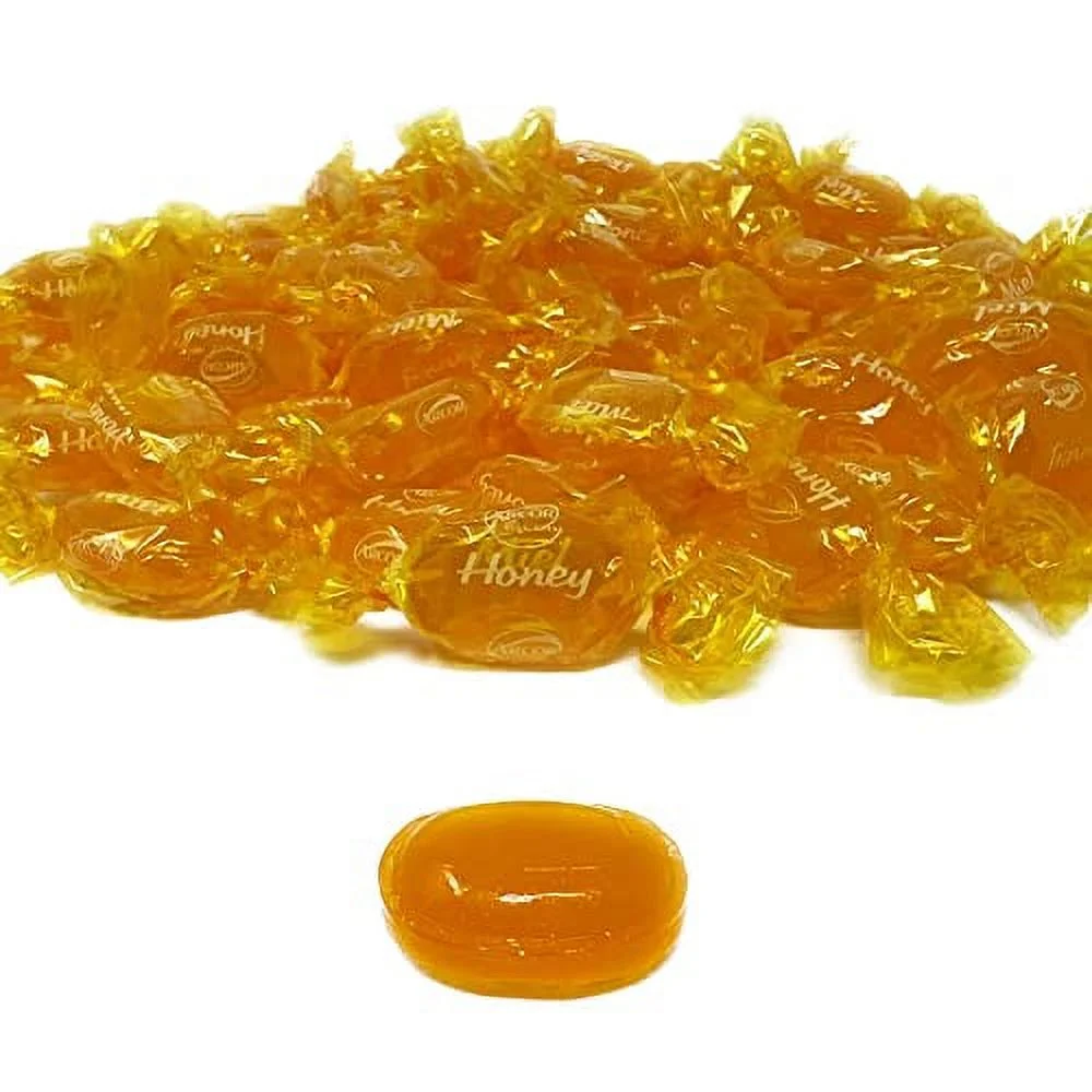 Real Honey-Filled Hard Candy - Bulk Bag Individually Wrapped -  1 lb (16 oz) - Classic Bon Bons American Vintage Snack