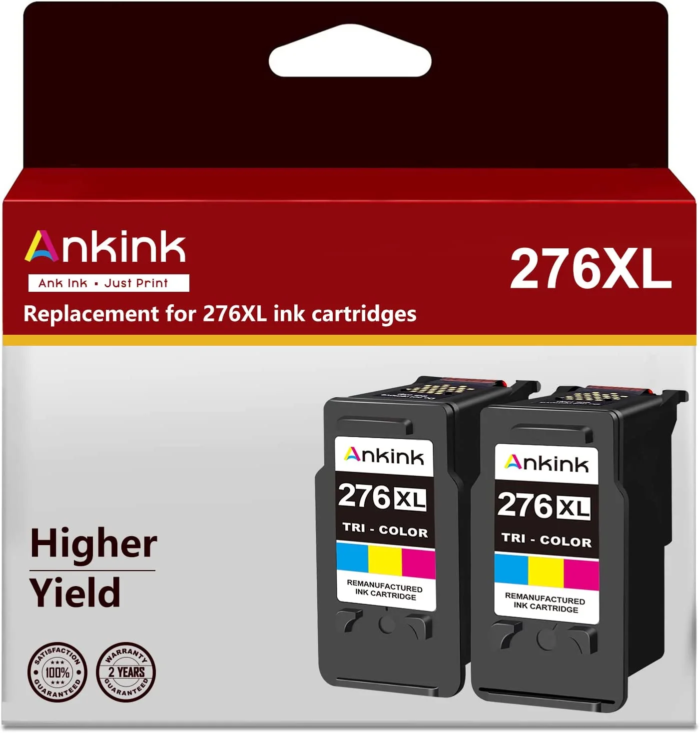 276XL Remanufactured Ink Cartridge Replacement 276 Color XL CL276 for Canon 275 CL-276 Compatible with Canon
