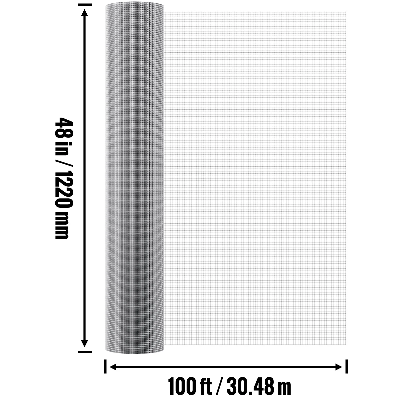 SKYSHALO 23 Ga Hardware Cloth Wire Mesh Roll 1/4