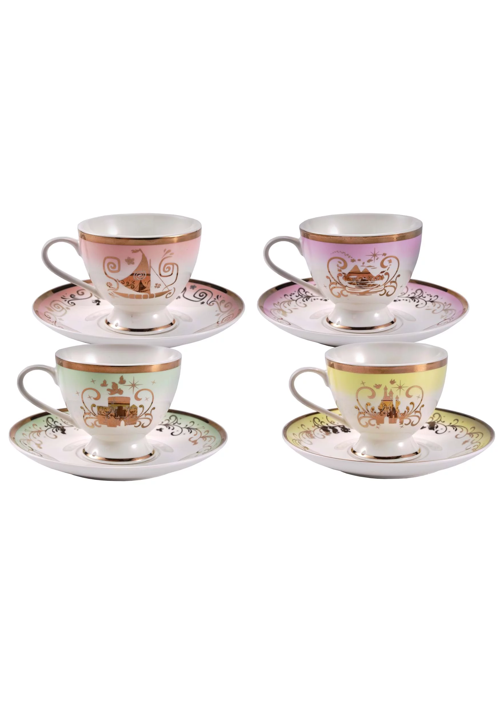 Disney Moana Pocahontas Snow White & Merida Tea Set
