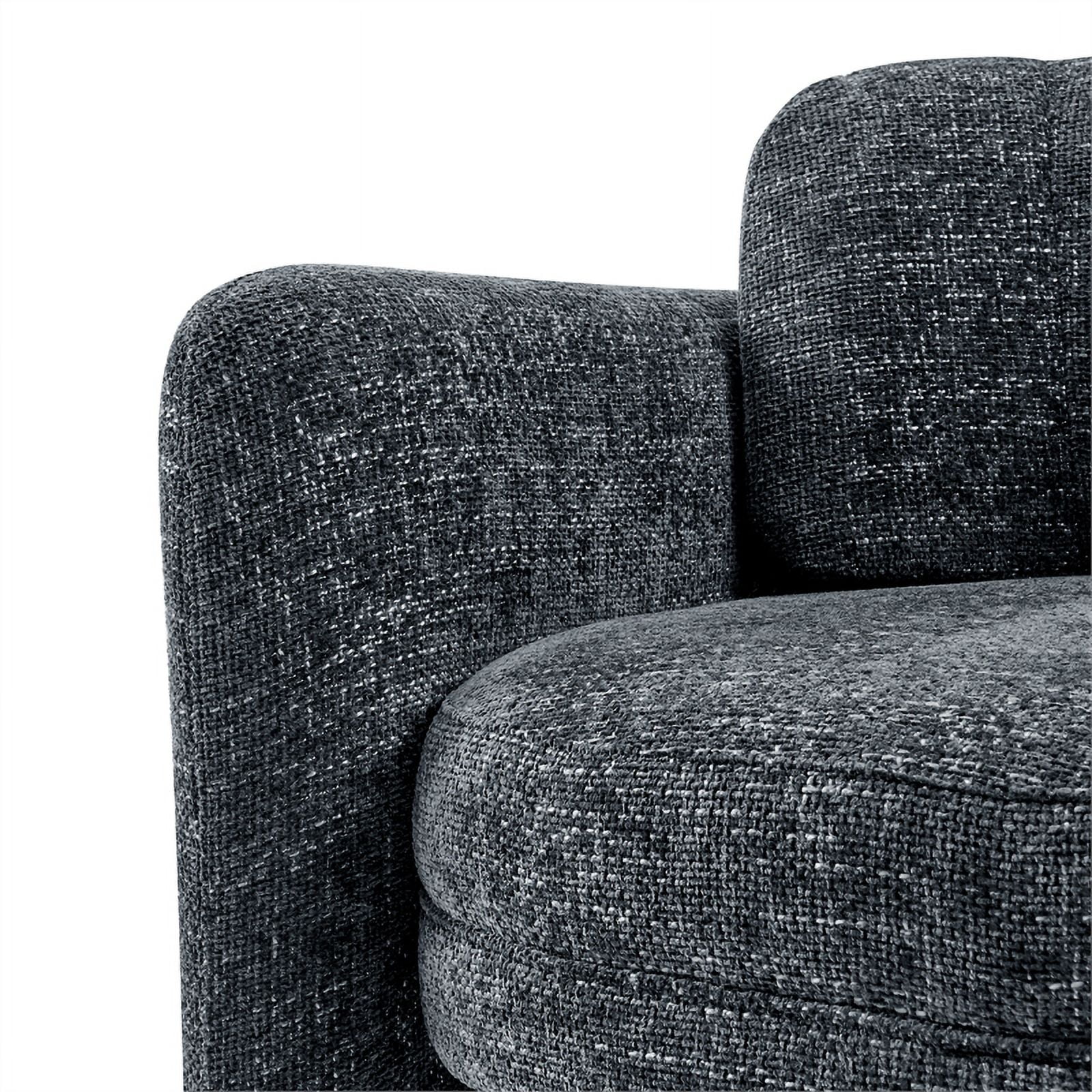 New Pacific Direct Deryll Fabric Accent Arm Chair in Grenada Charcoal