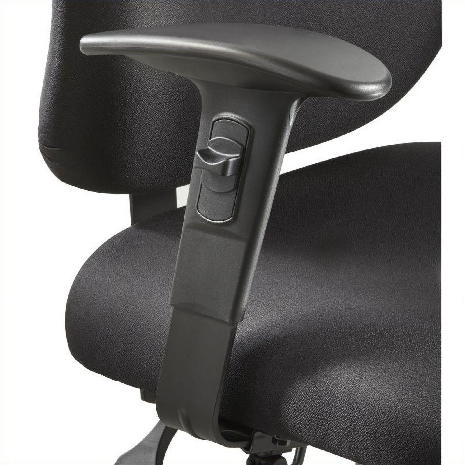 Safco 1 Mesh Task Office Chair with Alday Arm Set in Black