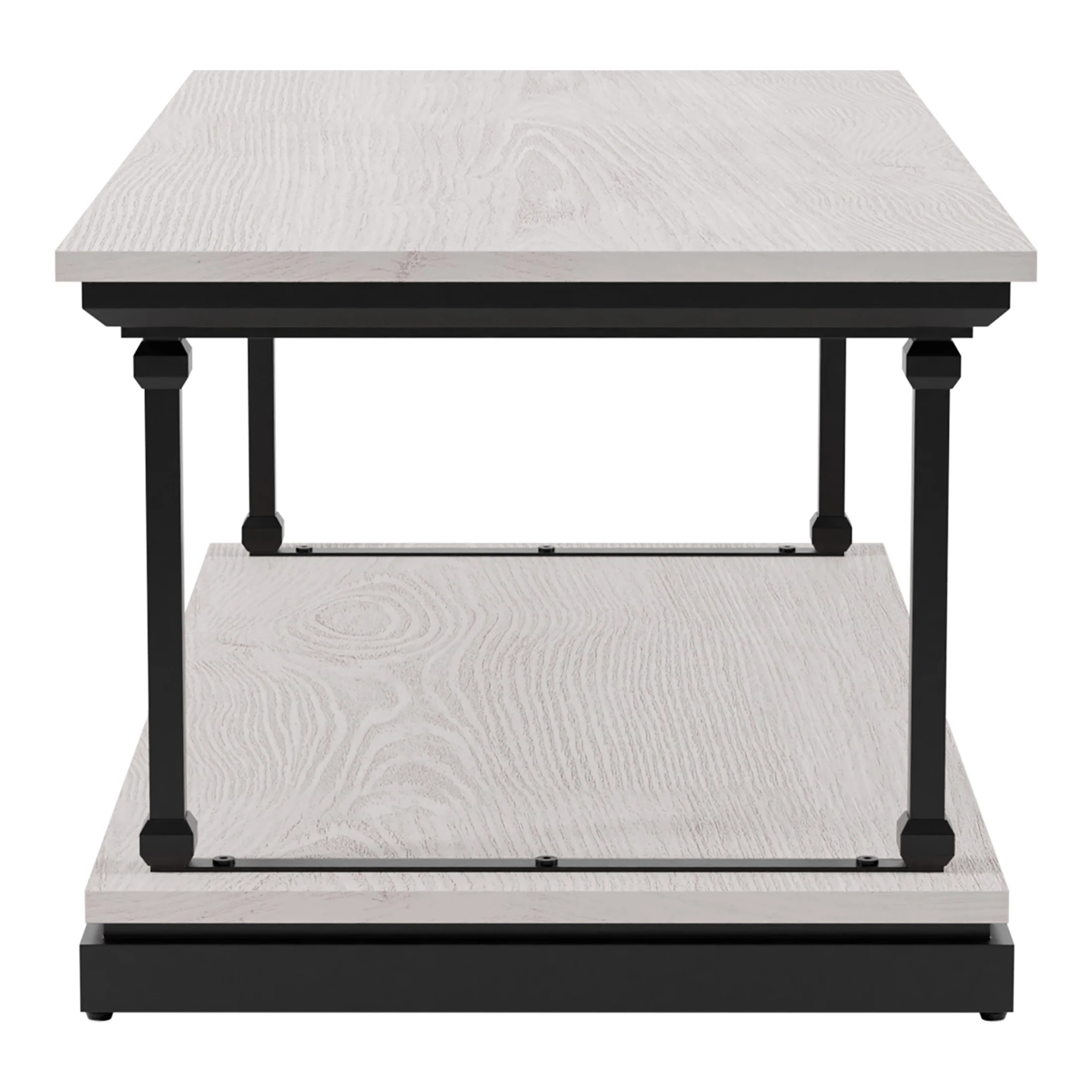 Furniture of America Laem 1-Shelf Coffee Table, Antique White