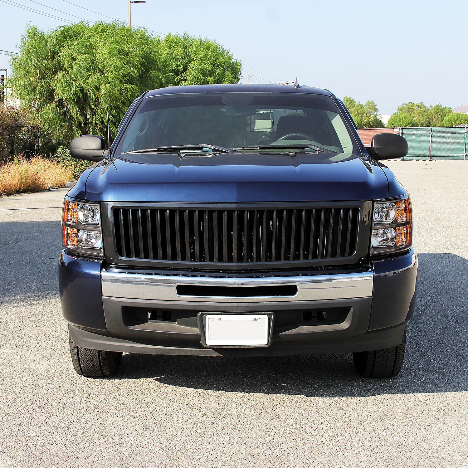 Spec-D Tuning Black Headlights Assembly Compatible with 2007-2013 Chevy Silverado 1500, 2007-2014 2500HD 3500HD, L+R Pair Head Light Lamp