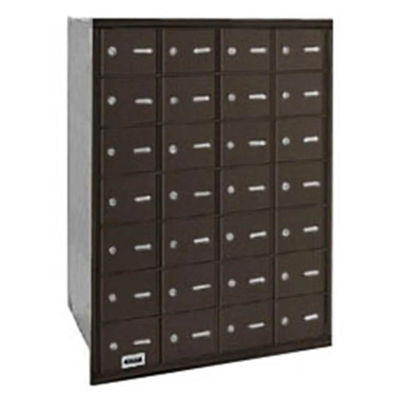 Salsbury Industries  28 Door 4B+ Horiz Mailbox in Bronze - Rear Loading Private Access