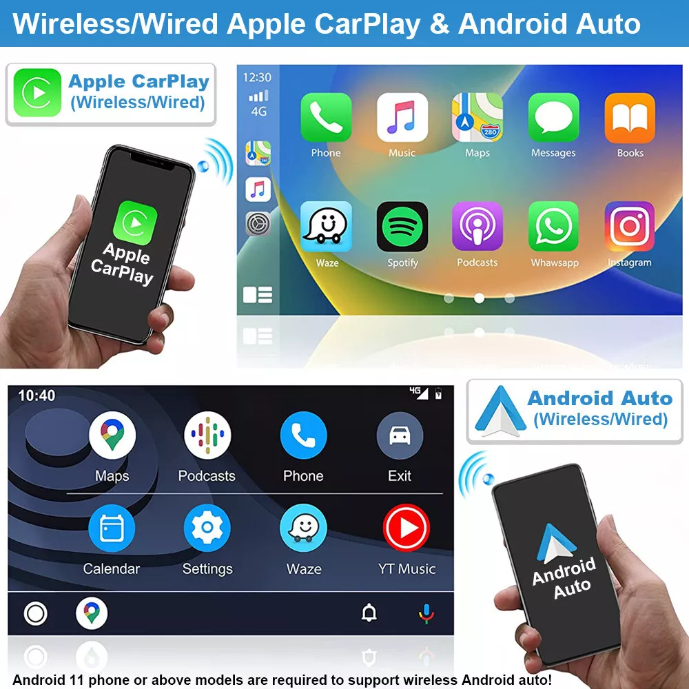 Car Stereo Player Carplay Radio GPS Navigation For Toyota Yaris 2005-2012