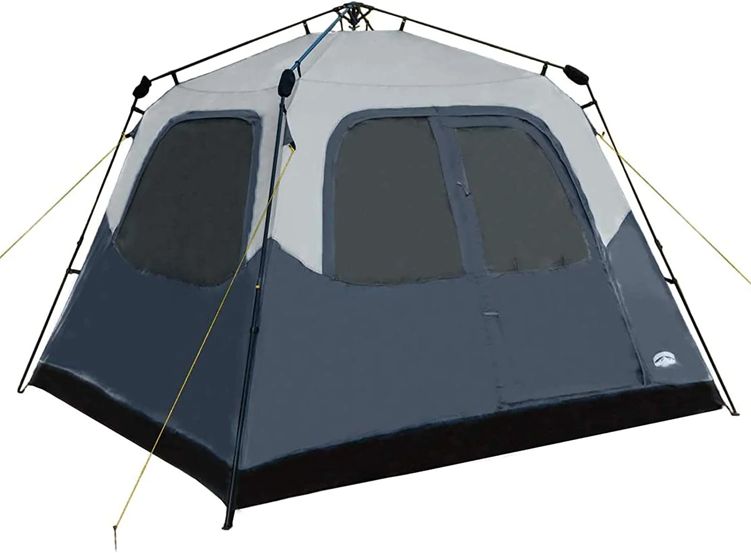 6 Person Instant Family Cabin Tent, Water Resistant, Easy Set Up - Navy/Gray