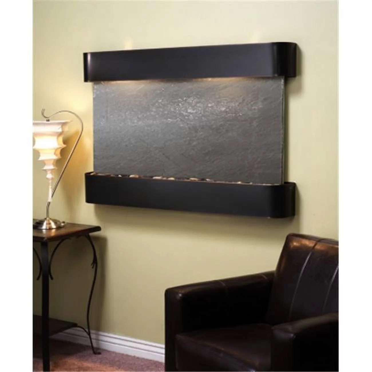 Adagio SSR1511 Sunrise Springs - Black Featherstone Wall Fountain