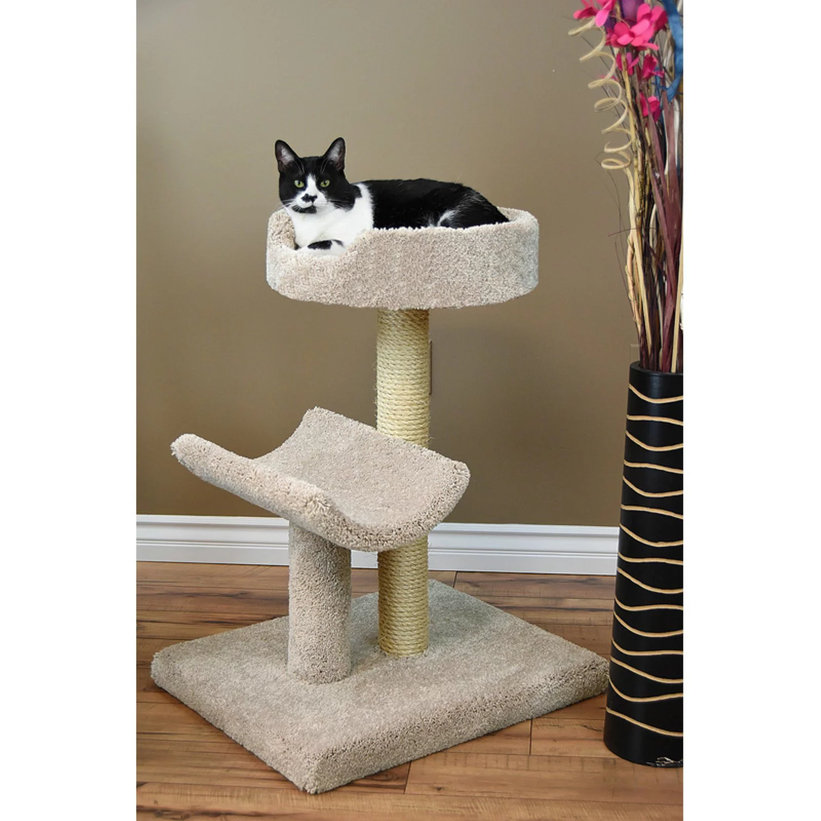 New Cat Condos Prestige Cat Trees Beige Kitty Condo-Color:Beige