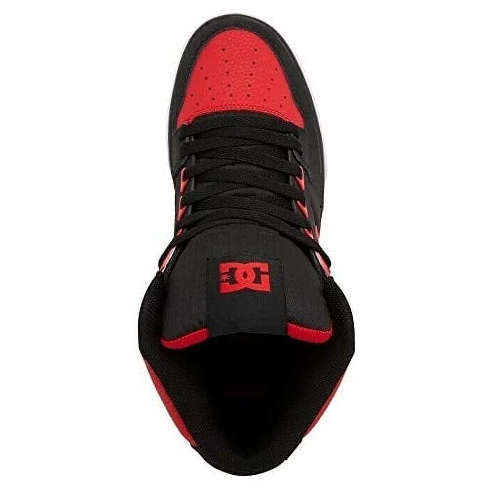 DC Men's Pure High-top Wc Skateboard, Skate Shoe  FIERY RED/WHITE/BLACK