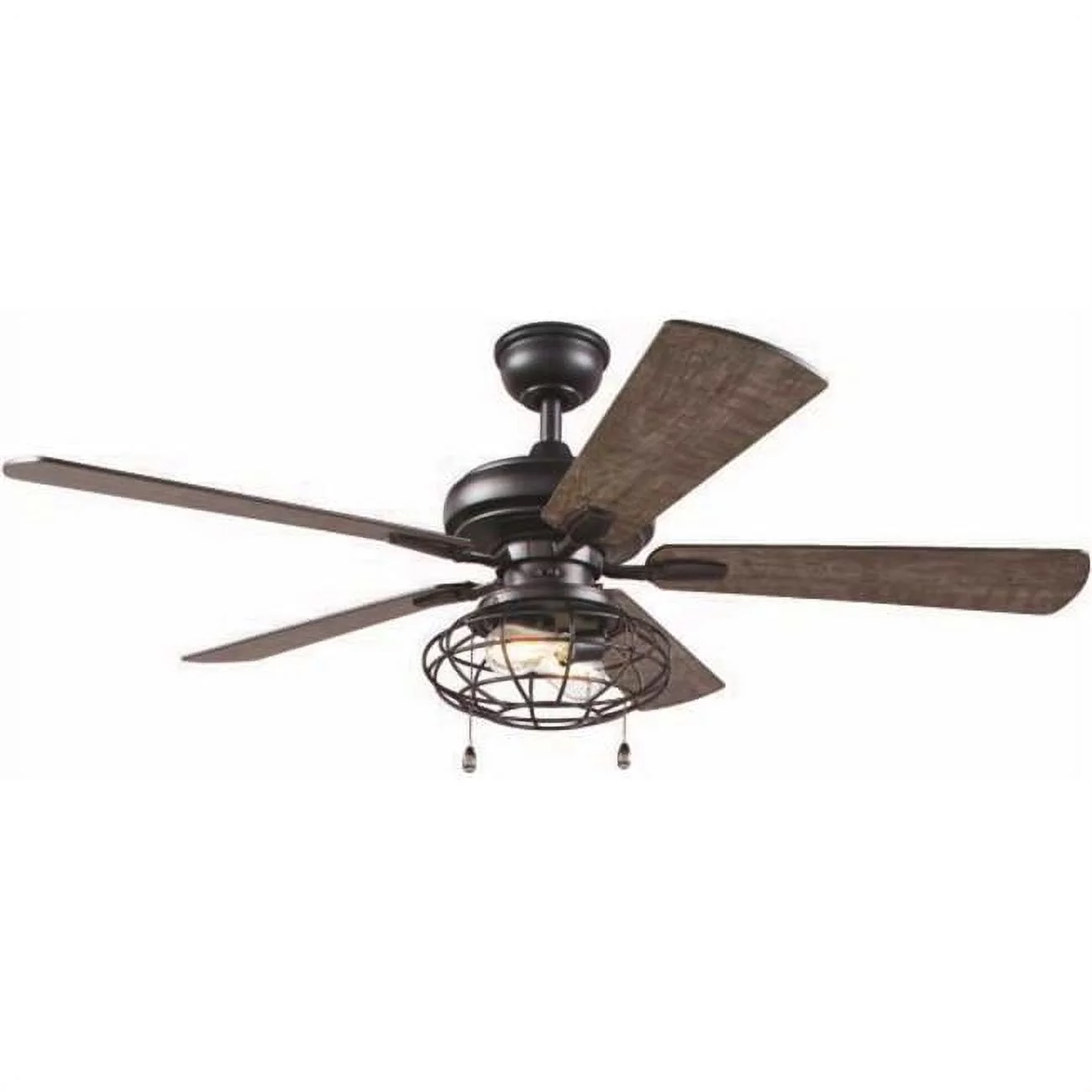 Kensgrove 54 in. Integrated LED Brushed Nickel Ceiling Fan with Light and Remote Control
