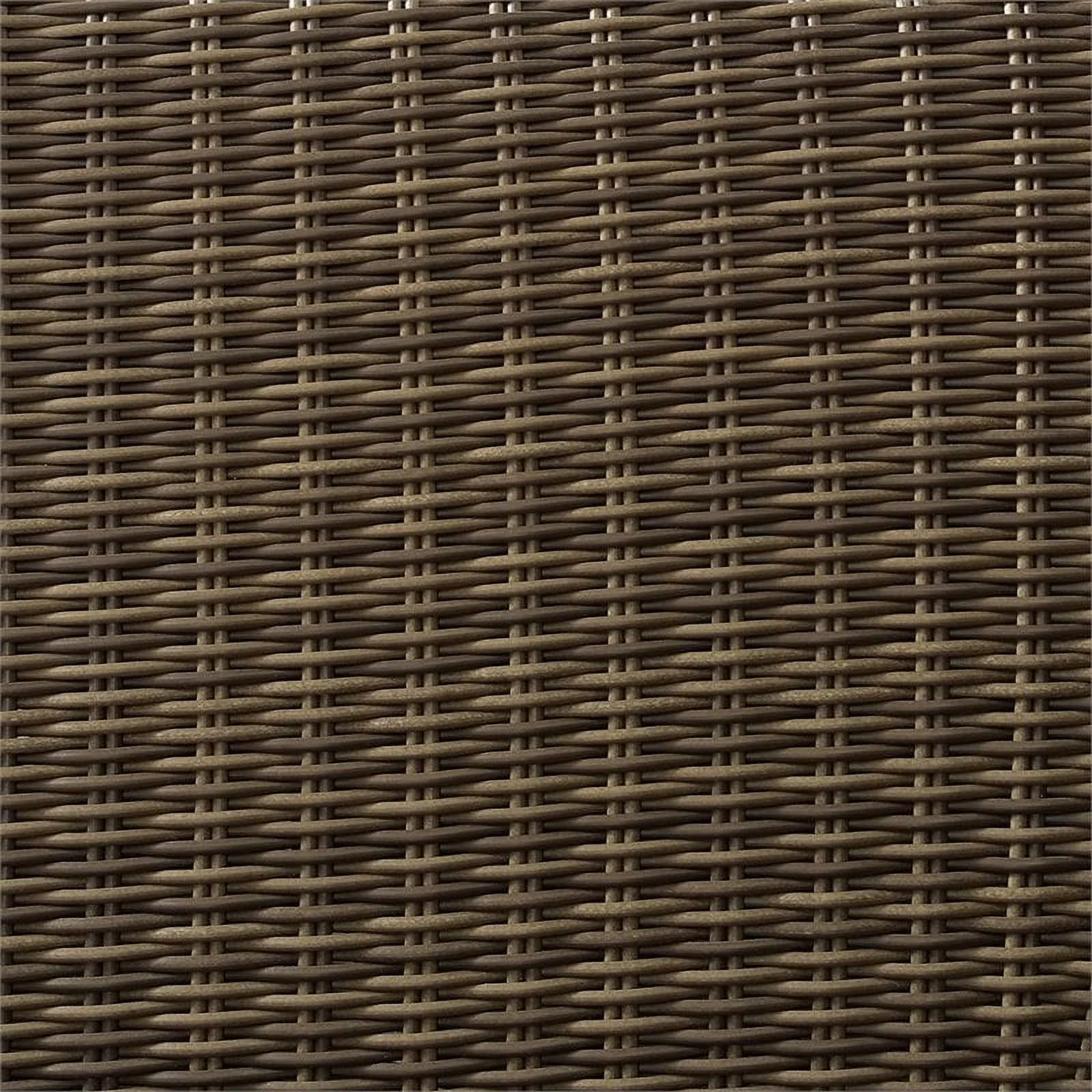 Afuera Living 3 Piece Wicker Patio Sofa Set in Brown and Sand