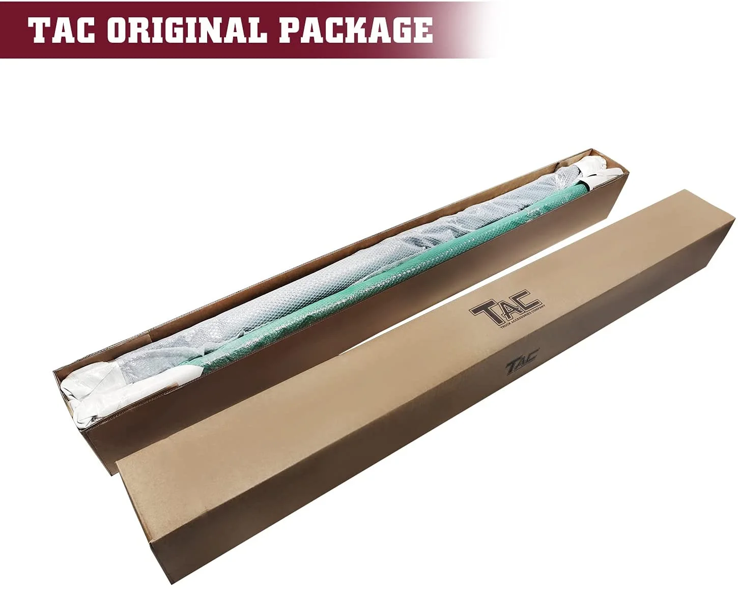 TAC Sidewinder Running Boards Fit 2007-2018 Chevy Silverado/GMC Sierra 1500|2007-2019 2500/3500 Extended Double Cab 4” Drop Side Steps Nerf Bars Rock Slider Pickup Truck Fine Texture Black