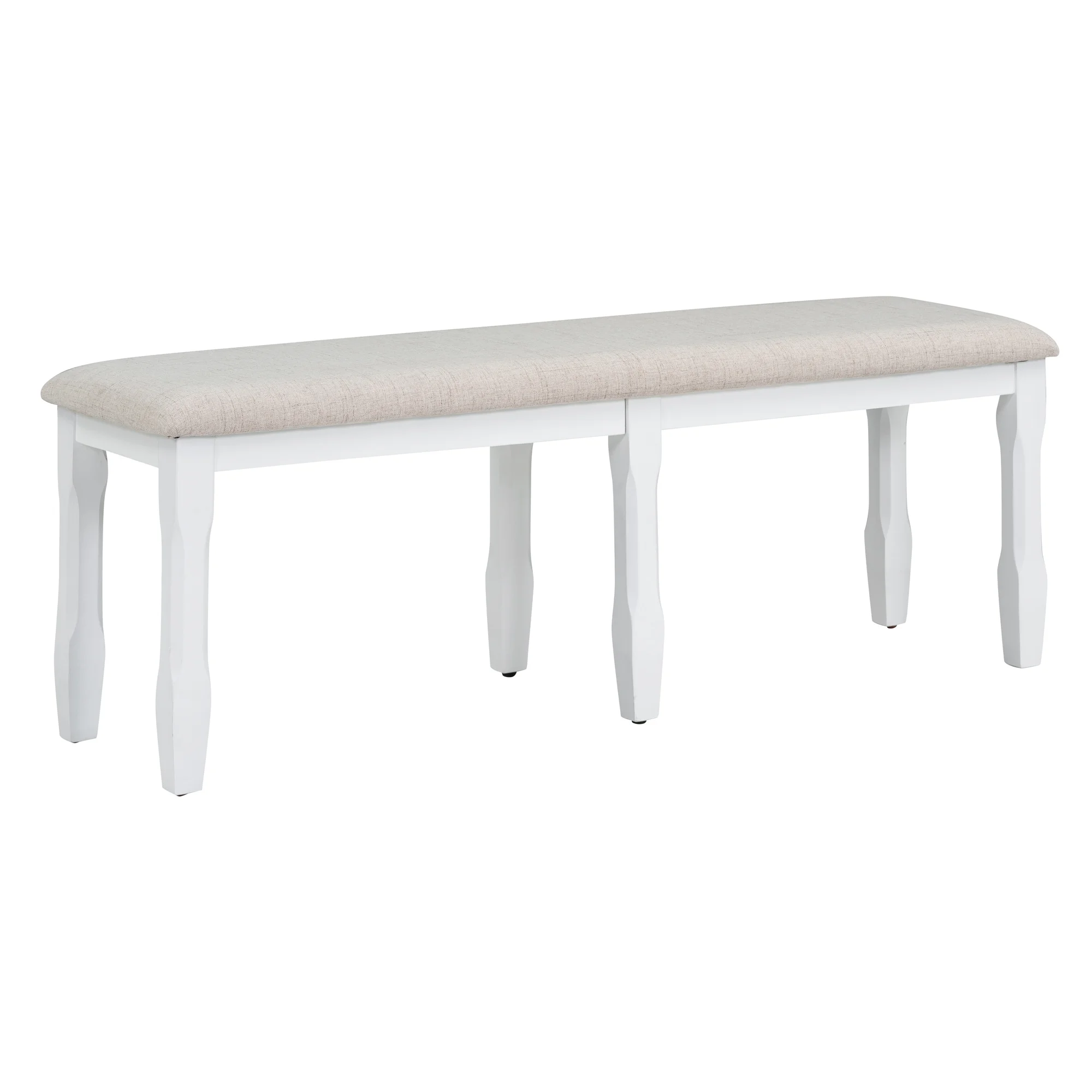 6-Piece Wood Rectangular Extendable Dining Set w/ Two 12